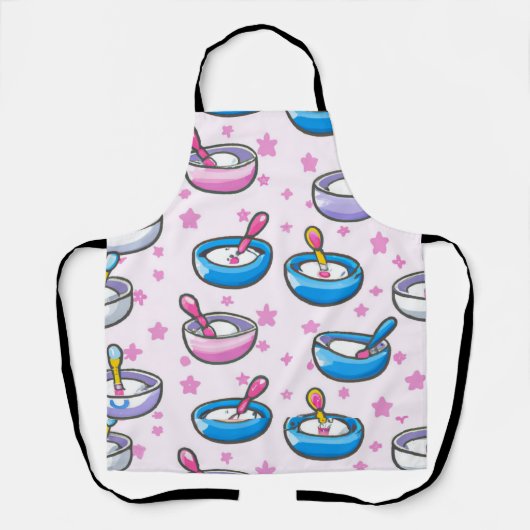 Fütternd Schüsseln Spaß heller Cartoon Schürze (Vorderseite)