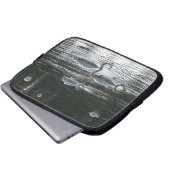 Fütternd Schwäne, Roath Park Lake, Cardiff Laptopschutzhülle (Vorne Knopf)