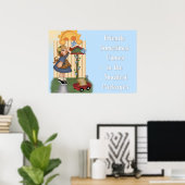 Fütternd Vögel für Landmädchen - Zitat zur Freunds Poster (Heimbüro)