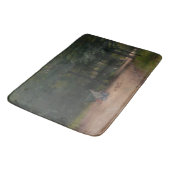 Fütternd Vögel im Park (von Paul Peel) Badematte (Schrägansicht)