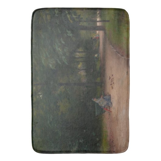 Fütternd Vögel im Park (von Paul Peel) Badematte (Vorderseite Vertikal)