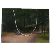 Fütternd Vögel im Park (von Paul Peel) Große Geschenktüte (Rückseite)