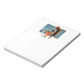 Fütternd Vögel im Schnee Notizblock (Rotiert)