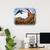 Fütternd Zeit des Baumschlucks Poster (Heimbüro)