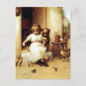 "Fütternd Zeit" Postkarte (Vorderseite)