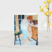 Fütternd Zeitnotiz Karte (Gelbe Blume)