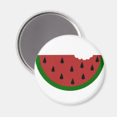 Futterschnitzel, gesteppt, Wassermelone Magnet (Vorderseite/Rückseite)