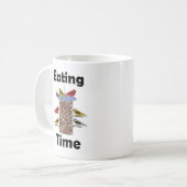 Futterstelle für Vögel im Garten zur Fütterungszei Kaffeetasse (Vorderseite Links)