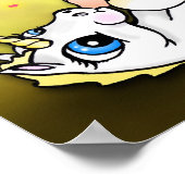 Fütterte des Baby-Einhorns - Blonde Gelb - Print Poster (Ecke)