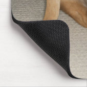 Fütterung und Schwanz von gelbe Labrador Hund vers Mousepad (Ecke)