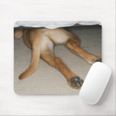 Fütterung und Schwanz von gelbe Labrador Hund vers Mousepad (Mit Mouse)