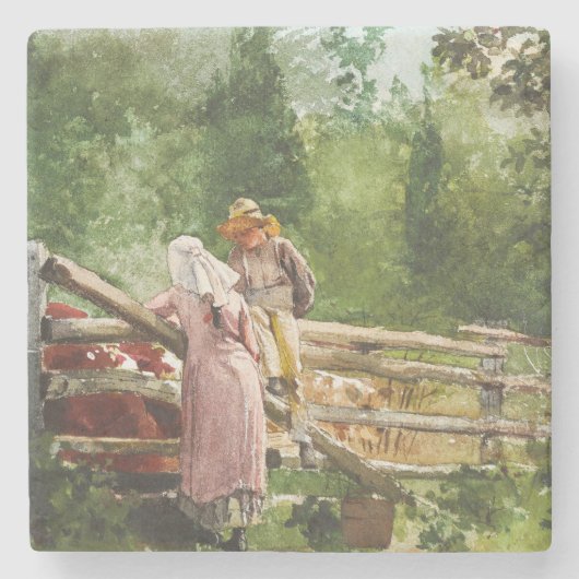 Fütterungszeit Steinuntersetzer (Vorderseite)