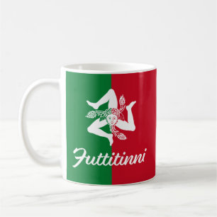 Futtitinni Sicily Trinacria Kaffeetasse