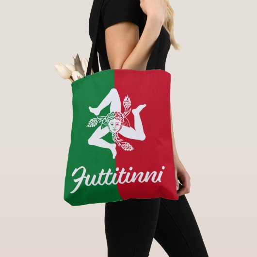 Futtitinni Sicily Trinacria Tasche (Von Nahem)