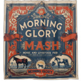 FÜTTRE BAG DESIGN MORNING GLORY GEFÜTTERT RED DESI DUSCHVORHANG (Vorderseite)