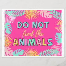 Füttre das Tierzeichen nicht | Wilde Zeichen