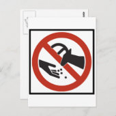 Füttre das Zeichen der Hirschstraße nicht Postkarte (Vorne/Hinten)