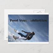 Füttre deine Sucht Postkarte (Vorne/Hinten)