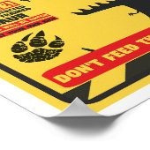 Füttre den Dinosaurier nicht Poster (Ecke)