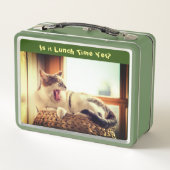 Füttre der Cat Funny Metal Lunch Box (Rückseite)
