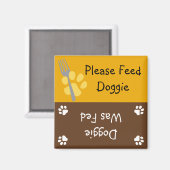 Füttre der Doggie Magnet (Vorderseite/Rückseite)