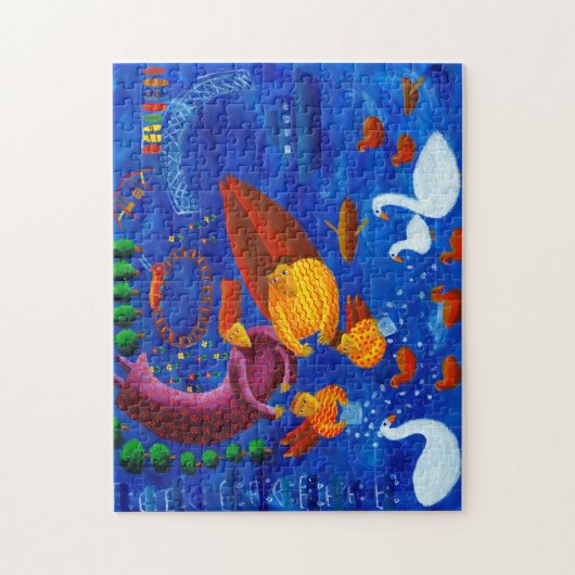 Füttre der Enten Puzzle (Vertikal)