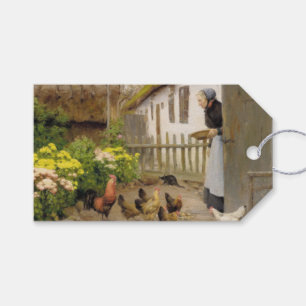Füttre der Hühner (von H.A. Brendekilde) Geschenkanhänger