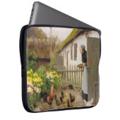 Füttre der Hühner (von H.A. Brendekilde) Laptopschutzhülle (Vorne Rechts)