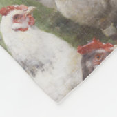 Füttre der Hühner (von Walter Frederick Osborne) Fleecedecke (Ecke)