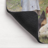 Füttre der Hühner (von Walter Frederick Osborne) Mousepad (Ecke)