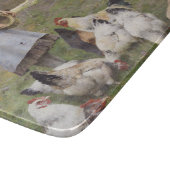 Füttre der Hühner (von Walter Frederick Osborne) Schneidebrett (Ecke)