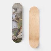Füttre der Hühner (von Walter Frederick Osborne) Skateboard (Vorderseite)