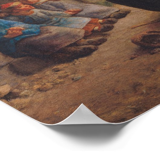 Füttre der Jungen 1850 Poster (Ecke)