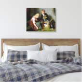 Füttre der Kaninchen Leinwanddruck (Insitu (Schlafzimmer))