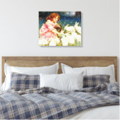 Füttre der Kaninchen Leinwanddruck (Insitu (Schlafzimmer))