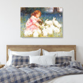 Füttre der Kaninchen Leinwanddruck (Insitu (Schlafzimmer))