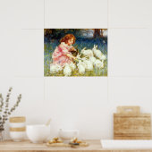 Füttre der Kaninchen Poster (Küche)