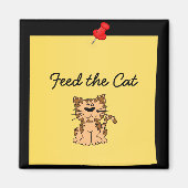 Füttre der Katze Magnet (Vorne)