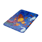 Füttre der kunstvollen Akrylenmalerei Badematte (Schrägansicht)