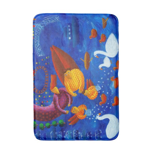 Füttre der kunstvollen Akrylenmalerei Badematte (Vorderseite Vertikal)