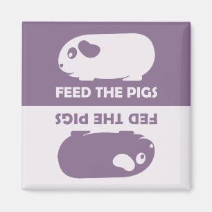 Füttre der Schweine - Guinea Schweinefleisch Kühls Magnet