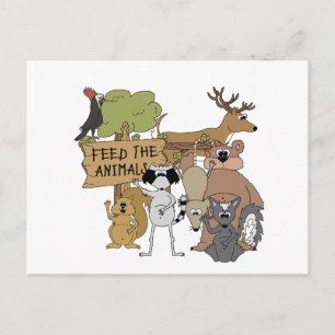 Füttre der Tiere Postkarte