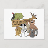 Füttre der Tiere Postkarte (Vorderseite)