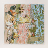 Füttre der Vintagen Hennen Puzzle (Horizontal)