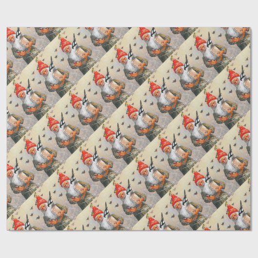 Füttre der Vögel Geschenkpapier (Flach)