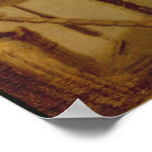 Füttre der Vögel im Winter Poster (Ecke)