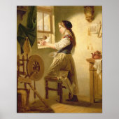 Füttre der Vögel im Winter Poster (Vorne)