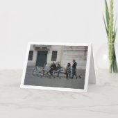 Füttre der Vögel in den Roma Karte (Vorderseite)