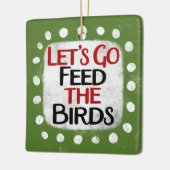 Füttre der Vogelschmuck Keramikornament (Links)
