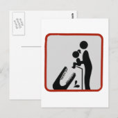 Füttre des Alligators Postkarte (Vorne/Hinten)